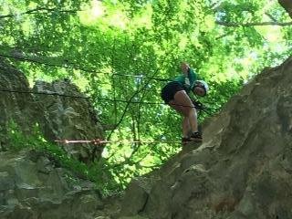 Caroline Murray (10) described her photo here: I went climbing and repelling on a weekend camping trip with our venture crew. 