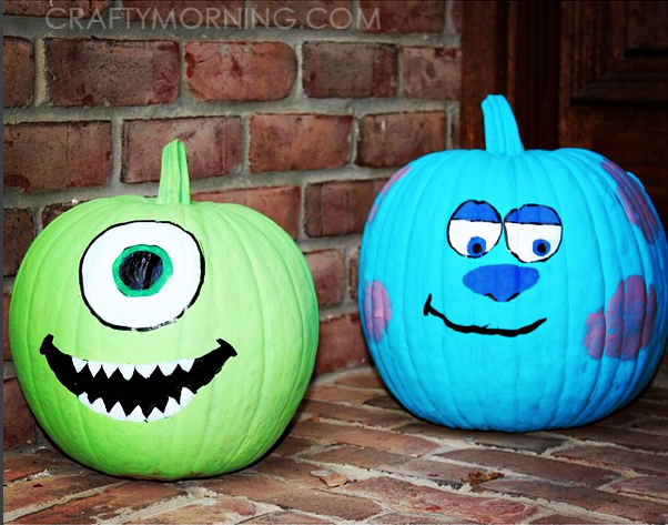 Mike Wazowski and Sully Sullivan from Monsters Inc. 