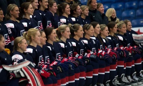 The USA Womens Hockey team is going for the gold. 