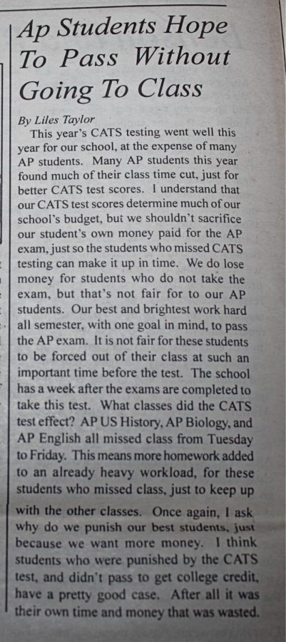 AP students took their time to study for CATS and AP exams.