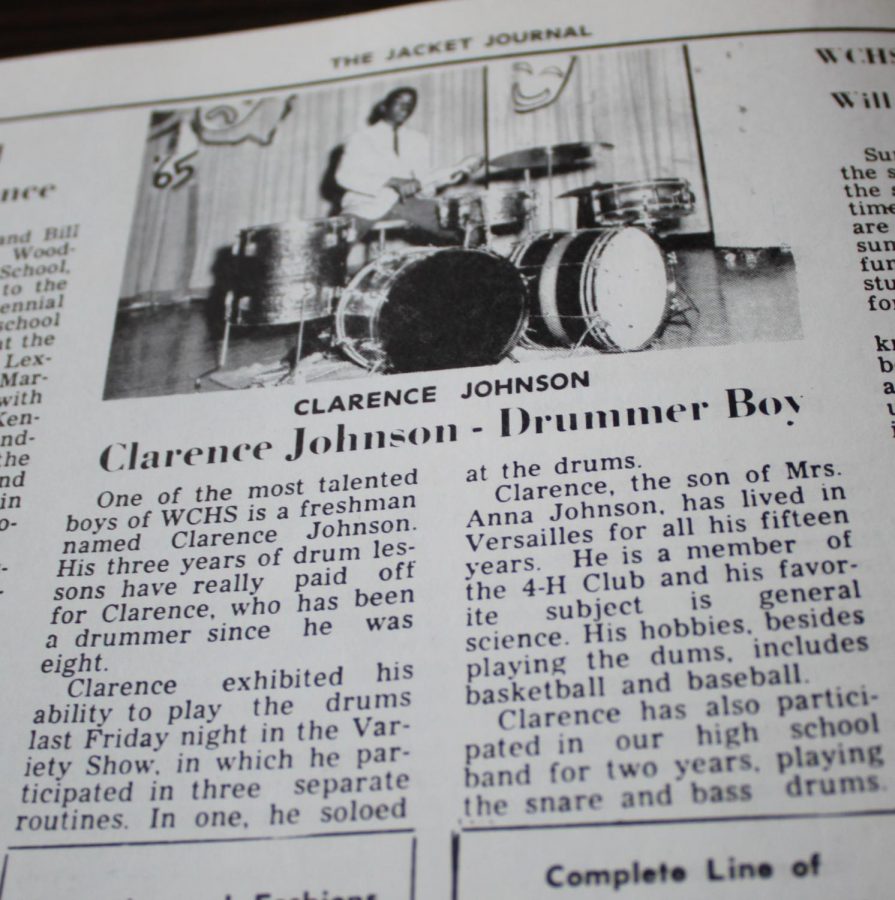 Clarence Johnson was a freshmen and is one of the talented boys in the school and he got to play at Variety Show.