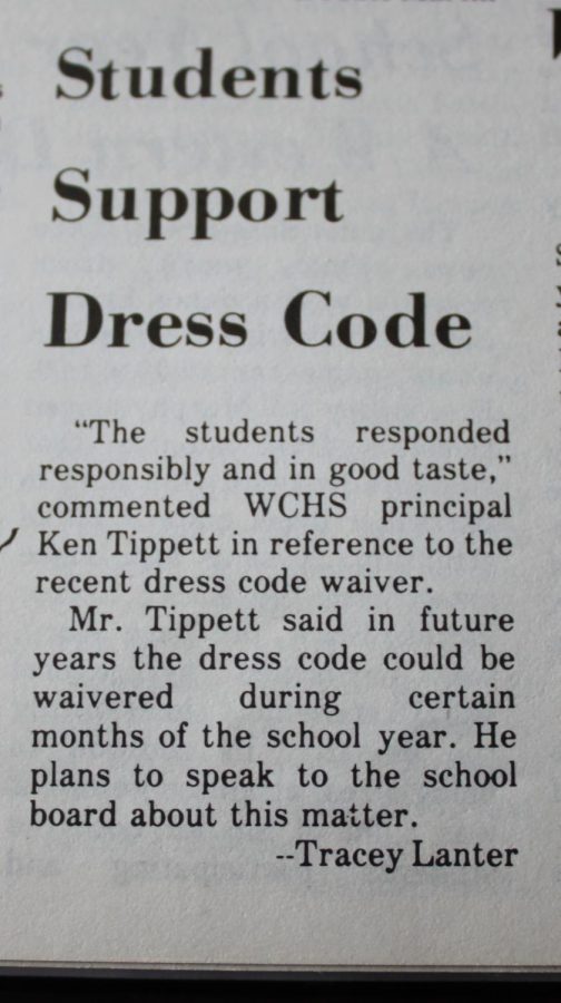 Mr.Tippett the prinicipal got the students on board witht the dress code.
