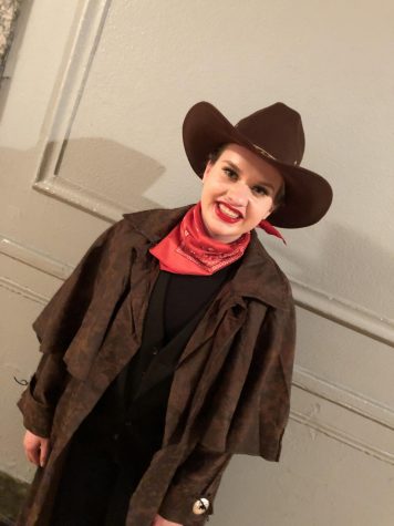 Emma Wesley in costume for Outlaws. Photo by Kristen Bailey.