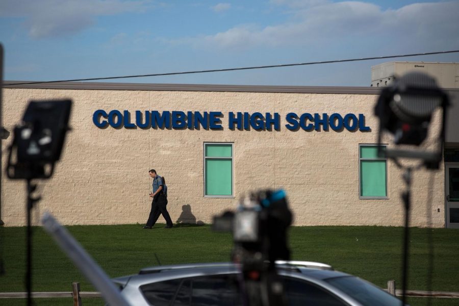 Columbine High School. Photo by CPR news.