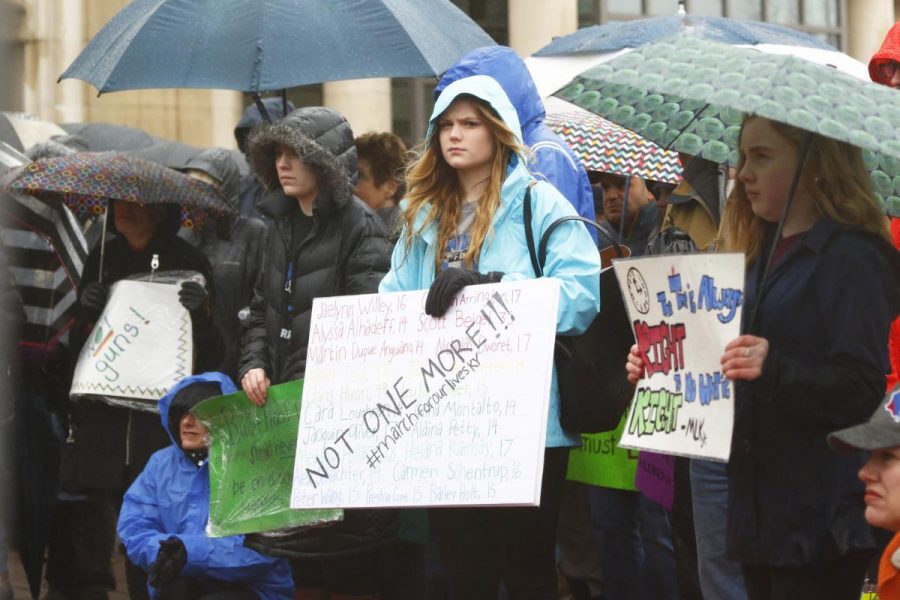 Students at the March for our Lives held in Lexington Kentucky in 2018. Photo by Rick Childress. 