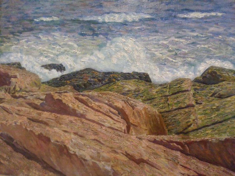 Surf and Stones, Maine created by Sudduth Goff as part of the TLC, Part II: Conservation and the Collection Exhibition. 
