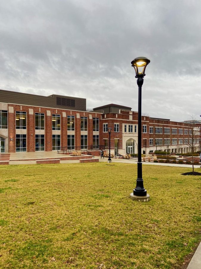 The view of Moreheads campus before beginning the tour.