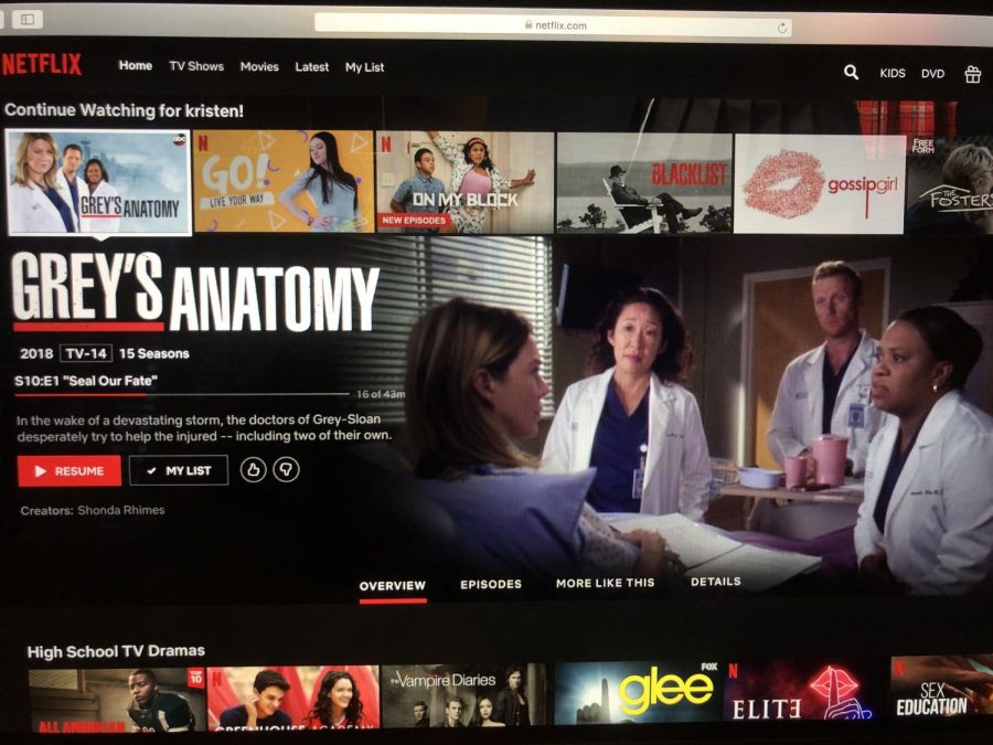A common activity to cure boredom is bingewatching a new show on Netflix. I have begun to watch On My Block and Go! If you know me, you know that I am a huge fan of Greys Anatomy, so I always find myself watching it. Everyone has a different taste in TV shows, but I would recommend to search Netflix to find something that suits you best. Photo by Kristen Bailey. 