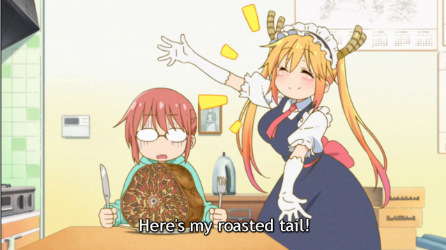 Miss Kobayashis Dragon Maid: Imagine having a dragon as a maid! Miss Kobayashi meets Toru, along with many other friendly dragons, and they accompany her throughout her everyday life.