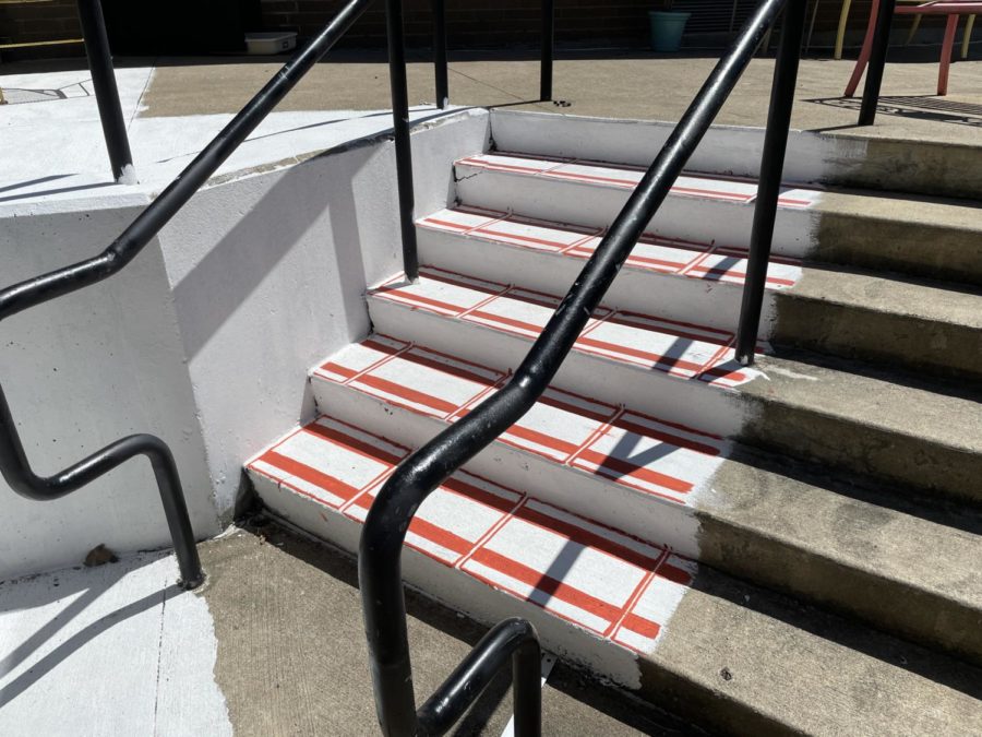 Painted stairs