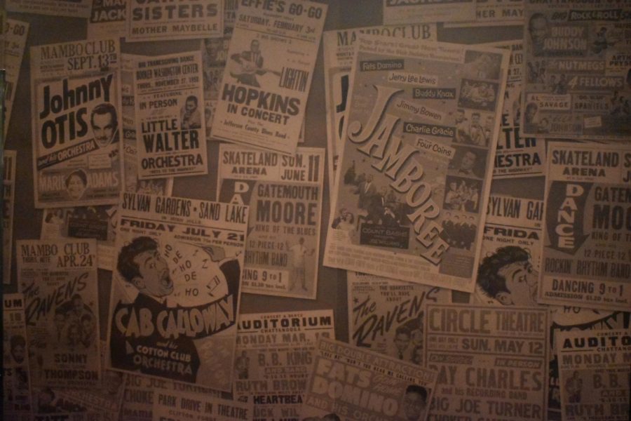 This is a collection of bills that would be posted on telephone poles and such to advertise for an upcoming concert or event, and would usually be very eye-catching and imaginative. 