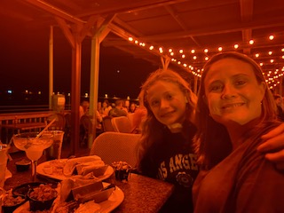 Ate dinner on the water in Fort Walton on our drive to Seaside!