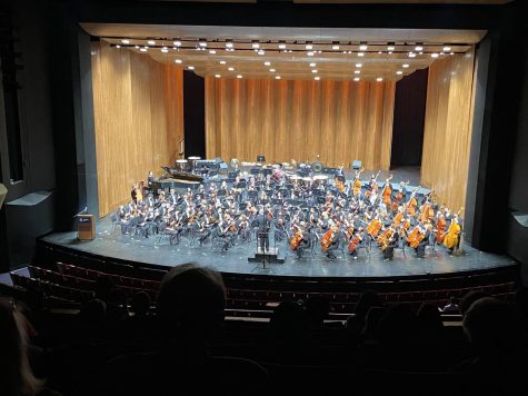 The KMEA Symphony Orchestra performed at KCA under the baton of Kevin Noe. Programmed were works by Berlioz and Copland. Woodford musicians included violinist Anamei Walli (12), violists Maia Smith (12) and Elizabeth Komprs (12), and cellist Joseph Carey (11).