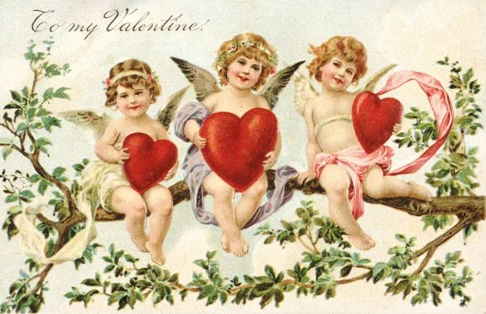 Vintage+Valentines+Day+card.+