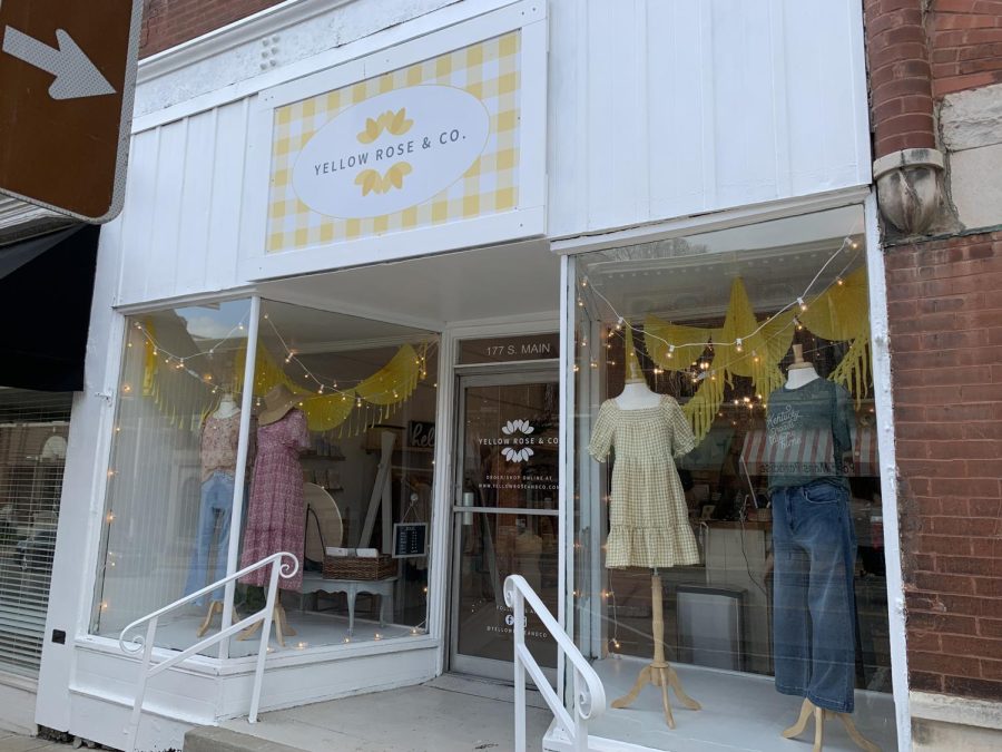 The front entrance of Yellow Rose & Co.