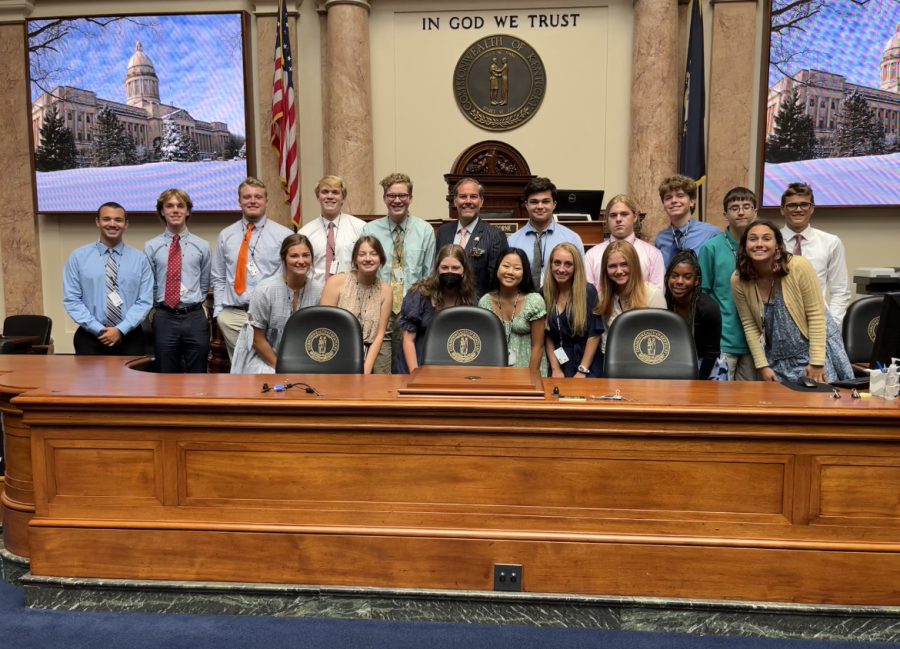 Being able to see where the senate meets and sitting in my representatives chair was one of the highlights of my focus area class!  