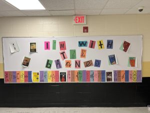 English teachers worked hard to make this board informing students about commonly banned books in different schools around the country in honor of banned books week. 