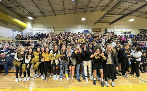 The student section at the game