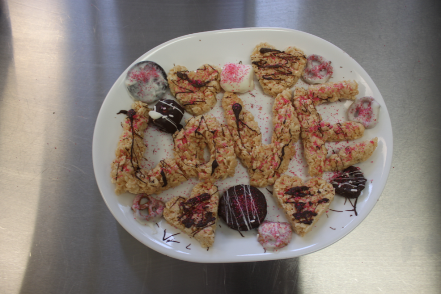 Valentines day treats made by Mrs. Millers culinary class.