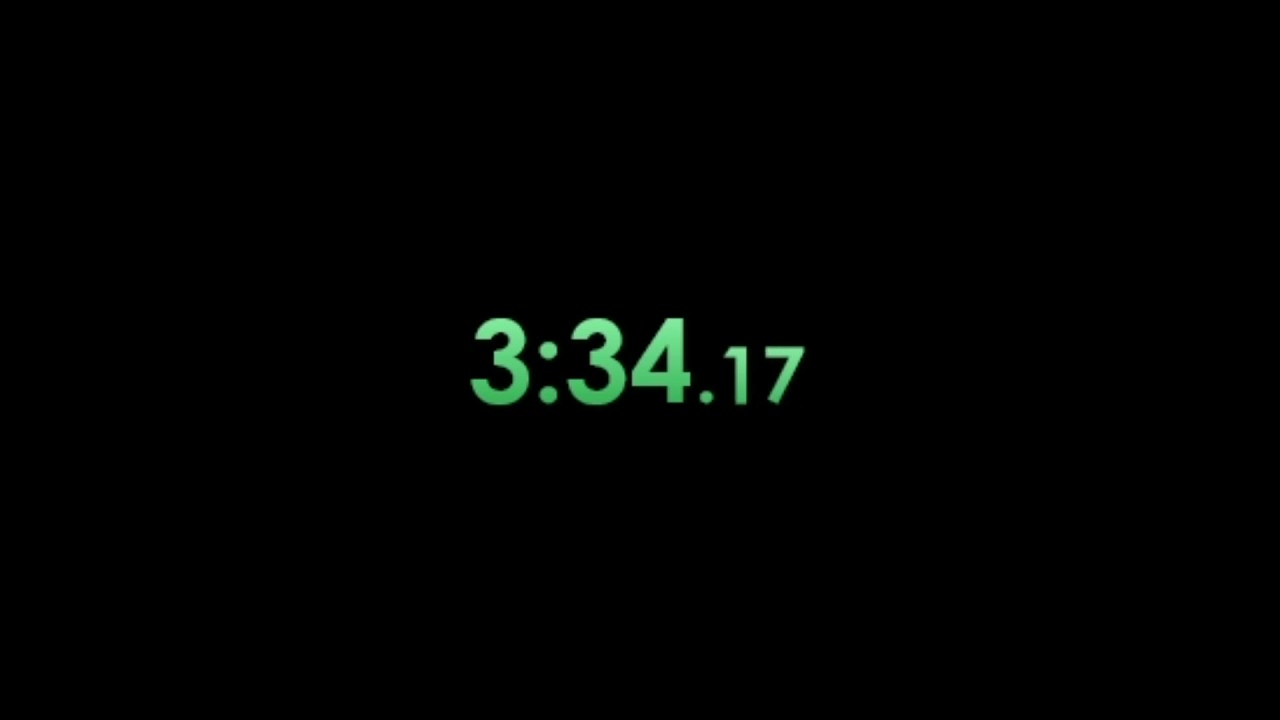 3 minutes speedrun timer for speedruns 