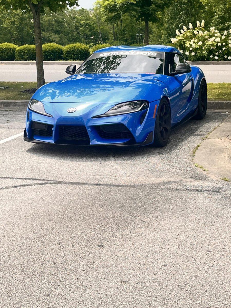 Mrk 5 Toyota Supra in Kentucky blue with decals "Kentucky Boys."