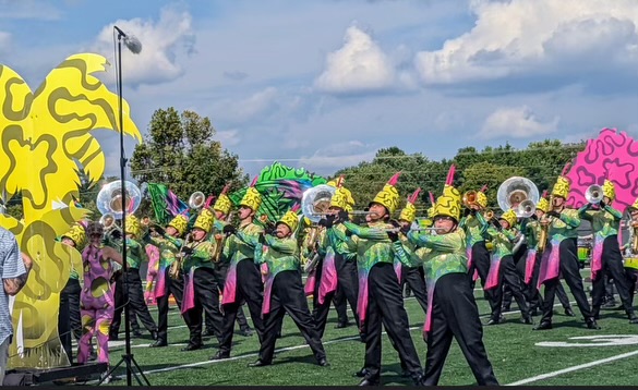 WCHS Marching Band performs at Taylor County Middle School