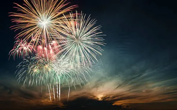 Fireworks: a traditional sign of New Year's celebrations