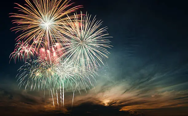 Fireworks: a traditional sign of New Year's celebrations