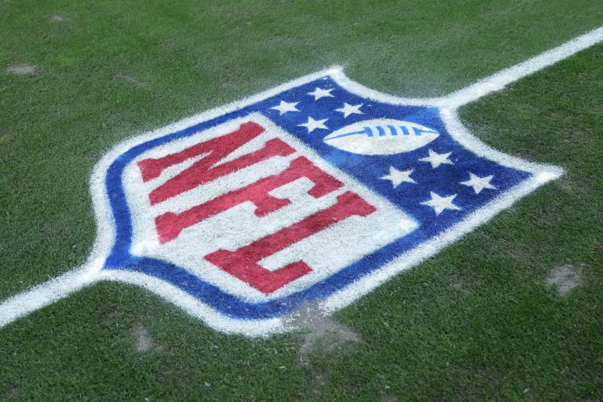 Jan 4, 2026; The NFL shield logo Credit: Kirby Lee-Imagn Images
